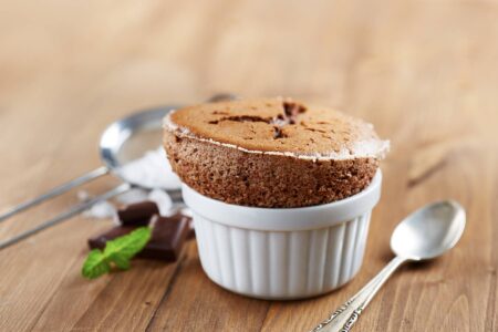 Hot Chocolate Soufflé Recipe Image